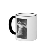 Nude Woman French Art Nouveau Necklace Coffee Mug