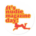 Nudie Magazine Day! stickers