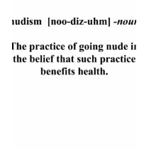Nudism Definition t-shirts by nudistgiftshop Nudism Definition t-shirts