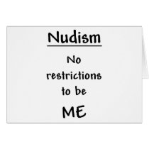 Nudism - No Restrictions Card