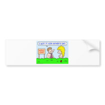 nudist camp necktie father's day bumper stickers