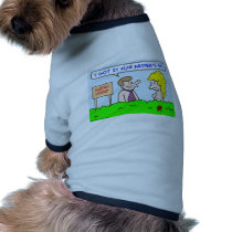 nudist camp necktie father's day doggie t shirt