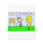 nudist camp necktie father's day postcards