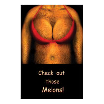 Nudist - Check out those melons (nudist grocer) posters