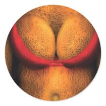 Nudist - Check out those melons Stickers
