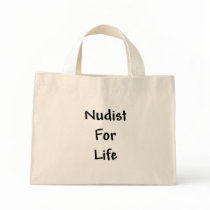 Nudist for Life Tote Bags