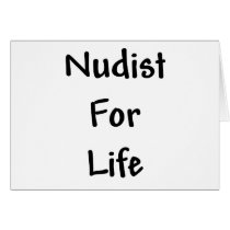 Nudist for Life cards by nudistgiftshop Nudist for Life cards