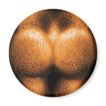Nudist - Just Cheeky Refrigerator Magnets
