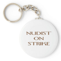 NUDIST ON STRIKE KEY CHAIN