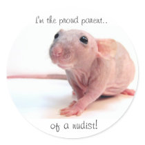 Nudist Rat stickers