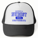 Nudist University hats by universityshirts Nudist University hats