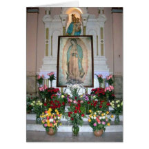 Nuestra señora de la tarjeta de nota de Guadalupe