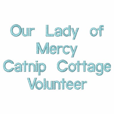 Nuestra señora de MercyCatnip CottageVolunteer Camiseta Polo Bordada Nuestra señora de MercyCatnip CottageVolunteer Camiseta Polo Bordada