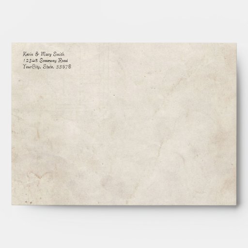 Nuetral Vintage Floral Envelopes