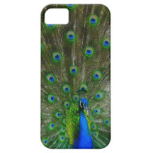 NUEVA cubierta del pavo real del iphone 5 iPhone 5 Protector