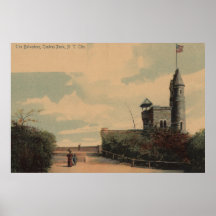 Nueva York, NY - el belvedere en Central Park Poster