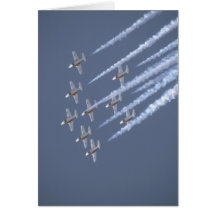 Nueve Snowbirds que depositan una vuelta Tarjeta