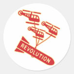 Nuke Revolution Round Stickers