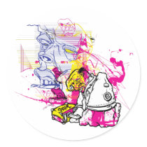 art, artsprojekt, skateboarding, skate culture, graffiti, underground, hip hop, fine art, mixed media, andy howell, andy howell postcards, andy howell postage, andy howell stamps, andy howell mugs, andy howell shoes, andy howell calenders, andy howell bags, andy howell buttons, andy howell hats, andy howell mousepads, andy howell stickers, andy howell posters, andyhowell.com, intoxicating, fear, passion, element skateboards, the history of skateboard art, pro skateboarder, new deal skateboards, giant distribution, andy how, Sticker with custom graphic design