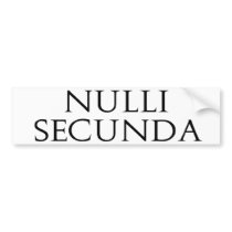 Nulli Secunda bumper stickers