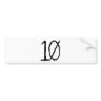 Number10 Bumper Stickers