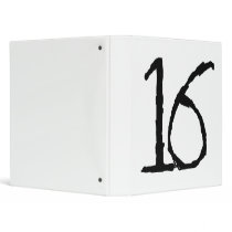 Number16 3 Ring Binders