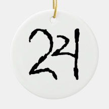 Number24 Christmas Ornaments