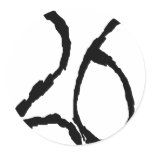 Number26 Round Stickers