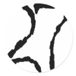 Number27 Round Stickers