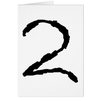 The glyph we use today in the Western world to represent the number 2 traces