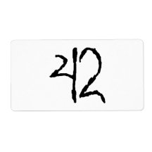 Number42 Custom Shipping Label