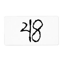 Number48 Shipping Labels