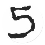 Number5 Sticker