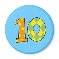Number 10 magnets