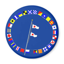 Number 11 Nautical Signal Flag Hoist magnets