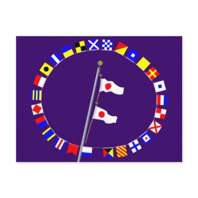 Number 11 Nautical Signal Flag Hoist Post Cards by sailorpatp