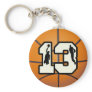 Number 13 Basketball and Players Key Chains