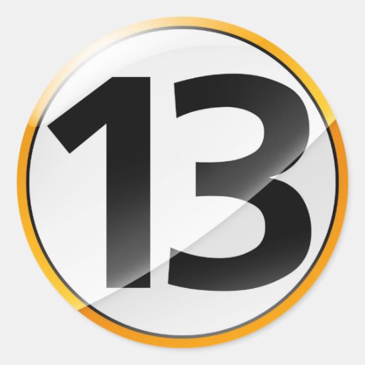 Number 13 Gold Sticker number-13-gold-sticker