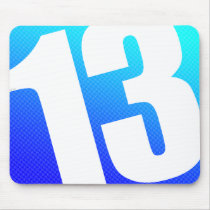 Number 13 mousepads
