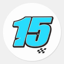 Number 15 - Sticker