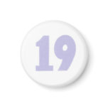 Number 19 in lavender on magnets