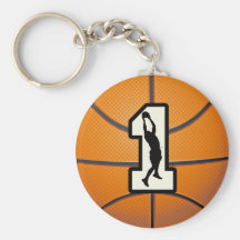Number 1 Basketball and Player Key Chains