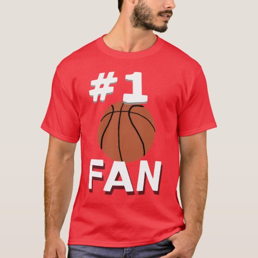 Number 1 Basketball Fan TShirt Zazzle