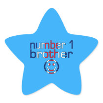 Number 1 Brother ( Brother's Birthday ) Stickers