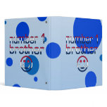 Number 1 Brother in American Flag Colors 3 Ring Binder