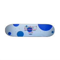 Number 1 Brother in American Flag Colors Custom Skate Board