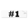 number 1 bumper sticker