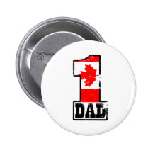 Number 1 Canadian Dad Button