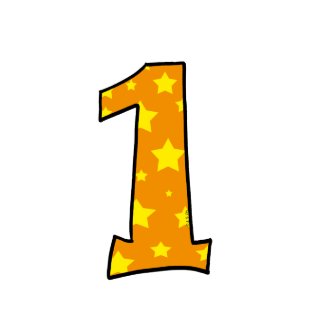 Number 1 card