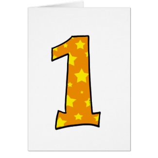 Number 1 card